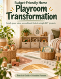 Budget-Friendly Playroom Guide & Planner | Small Space Organization, DIY Ideas, Budget Worksheets & Toy Labels | PDF
