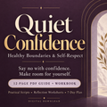 Healthy Boundaries Workbook PDF, Confidence and Self-Respect Guide, People Pleasing Journal, 7-Day Practice Plan